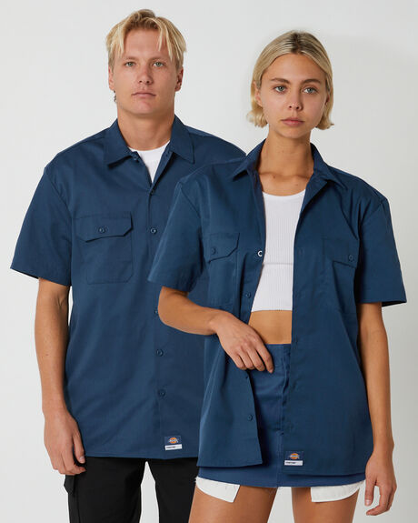 Dickies Unisex 1574 S S Shirt Dark Denim SurfStitch