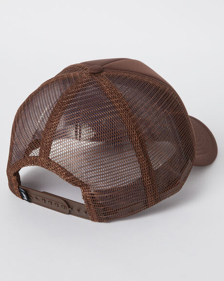 BROWN MENS ACCESSORIES STUSSY HEADWEAR - ST735000BRN