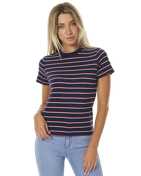 NAVY/RED WOMENS CLOTHING ROLLAS TEES - 121101253