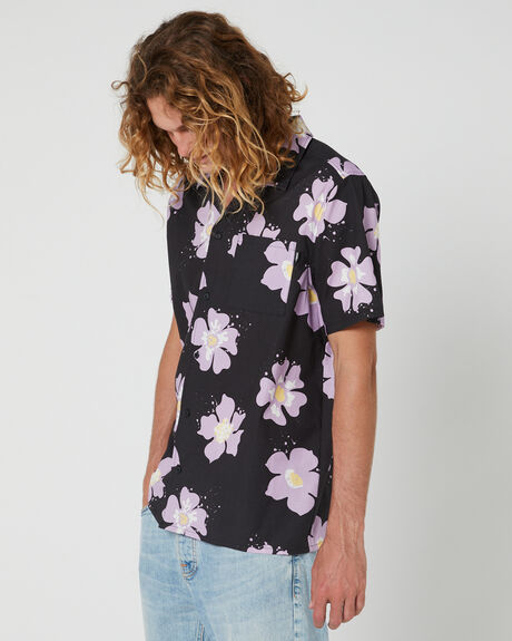 BLACK MENS CLOTHING HURLEY SHIRTS - MSSSP23CDRBLK
