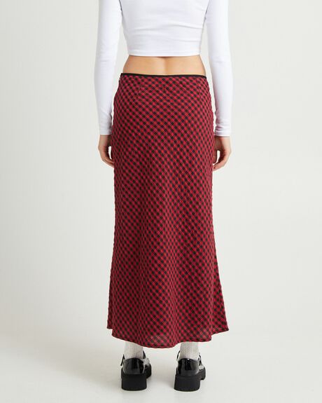 RED WOMENS CLOTHING INSIGHT SKIRTS - INWW24370-RED-XXS