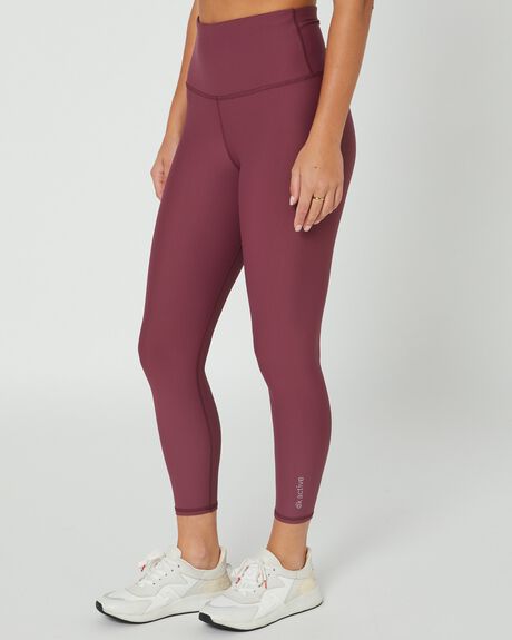 WINE WOMENS ACTIVEWEAR DK ACTIVE LEGGINGS + PANTS - DK11-018-WNE-XS