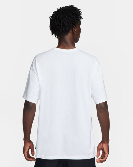 WHITE WHITE MENS CLOTHING NIKE T-SHIRTS + SINGLETS - DO7392-101
