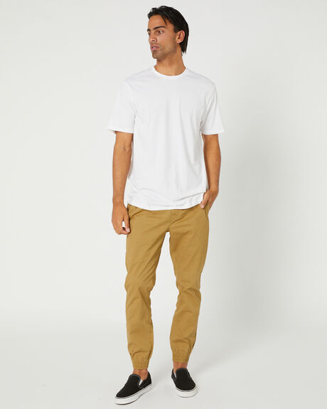 WHITE MENS CLOTHING VOLCOM BASIC TEES - A5032274WHT