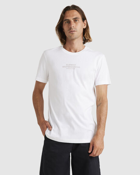 OPTIC WHITE MENS CLOTHING ELEMENT T-SHIRTS + SINGLETS - ULYZT00195-WBB0