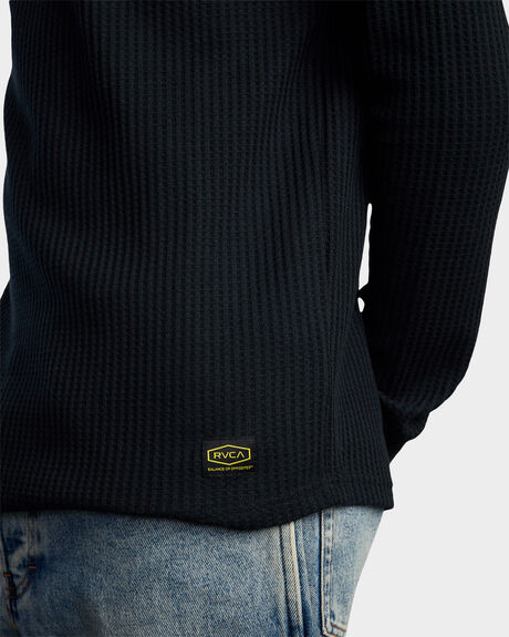 BLACK MENS CLOTHING RVCA KNITS + CARDIGANS - AVYKT00104-BLK