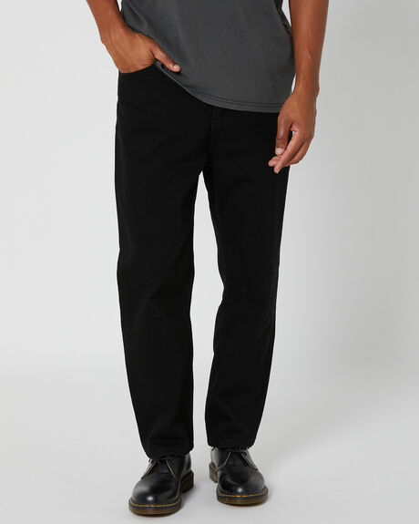 BLACK RINSE MENS CLOTHING THRILLS JEANS - TDP-426BRBLKRN