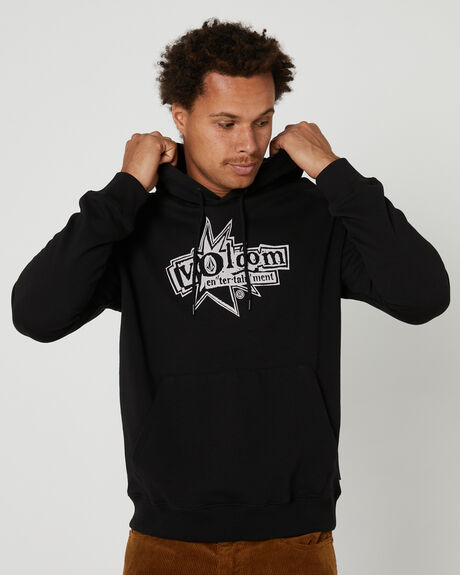 BLACK MENS CLOTHING VOLCOM HOODIES - A4112302BLK