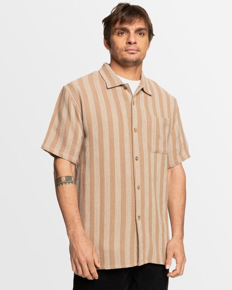 PORTABELLA STRANGER CASUAL SS MENS CLOTHING QUIKSILVER SHIRTS - AQYWT03397-CZU3