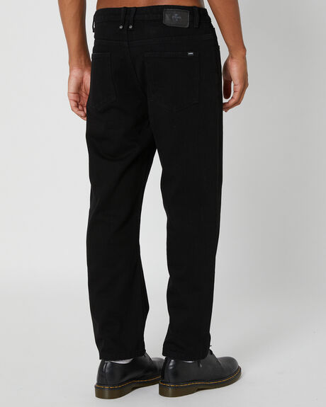 BLACK RINSE MENS CLOTHING THRILLS JEANS - TDP-426BRBLKRN