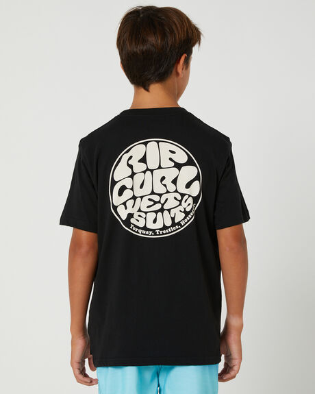 BLACK KIDS BOYS RIP CURL TOPS - KTEST990