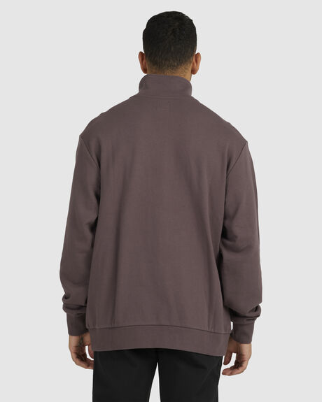 DARK PLUM MENS CLOTHING RVCA JUMPERS - UVYFT00162-PNM0