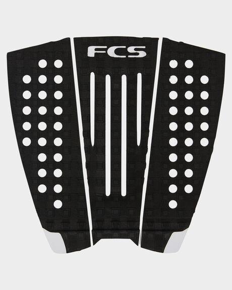 BLACK WHITE SURF ACCESSORIES FCS TAILPADS - FJW06BLKWH