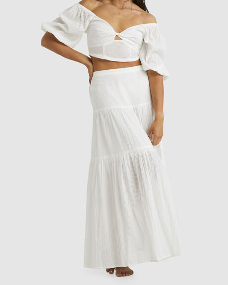 WHITE WOMENS CLOTHING BILLABONG SKIRTS - UBJWK00115-WHT