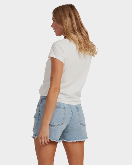 SALT CRYSTAL WOMENS CLOTHING BILLABONG TEES - UBJZT00115-SCS