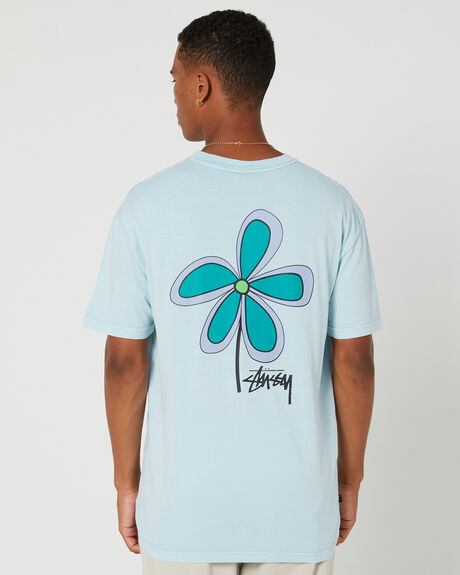 PIGMENT LIGHT BLUE MENS CLOTHING STUSSY GRAPHIC TEES - ST035010BLUE