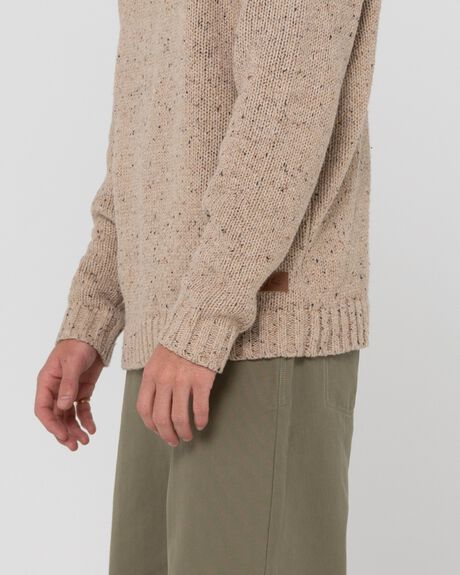 SABLE MENS CLOTHING RUSTY KNITS + CARDIGANS - W23-CKM0356-SAB-1S