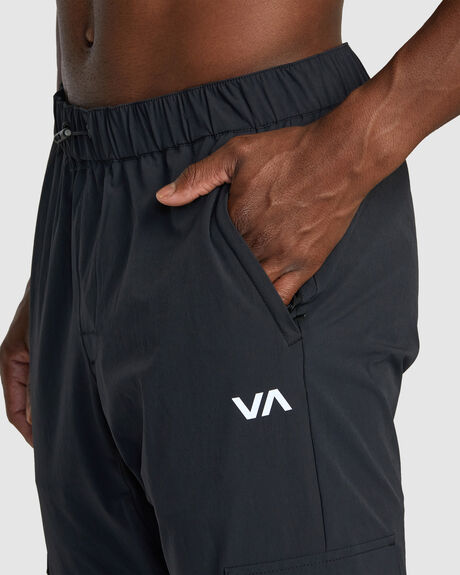 BLACK MENS CLOTHING RVCA PANTS - AVYNP00220-BLK