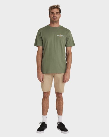 LAUREL WREATH MENS CLOTHING QUIKSILVER T-SHIRTS + SINGLETS - UQMZT03296-GNB0