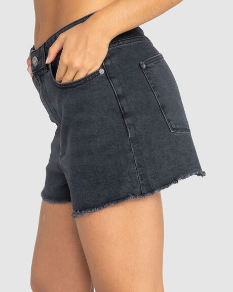 ANTHRACITE WOMENS CLOTHING ROXY SHORTS - ERJDS03322-KVJ0
