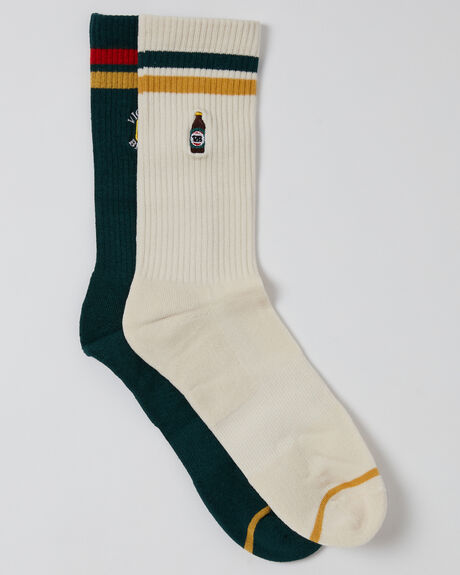 CREAM FORREST MENS ACCESSORIES FOOT-IES SOCKS + UNDERWEAR - FVB1537-CFOR
