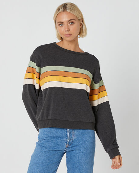 WASHED BLACK WOMENS CLOTHING RIP CURL JUMPERS - 02ZWFL8264