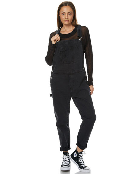 AGED BLACK WOMENS CLOTHING ASSEMBLY PLAYSUITS + OVERALLS - AW-W217110ABLK