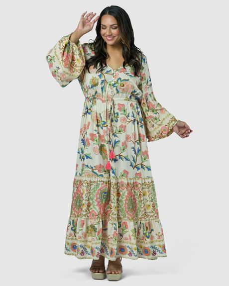 VINTAGE FLORAL WOMENS CLOTHING THE POETIC GYPSY DRESSES - CPSS24605001-10