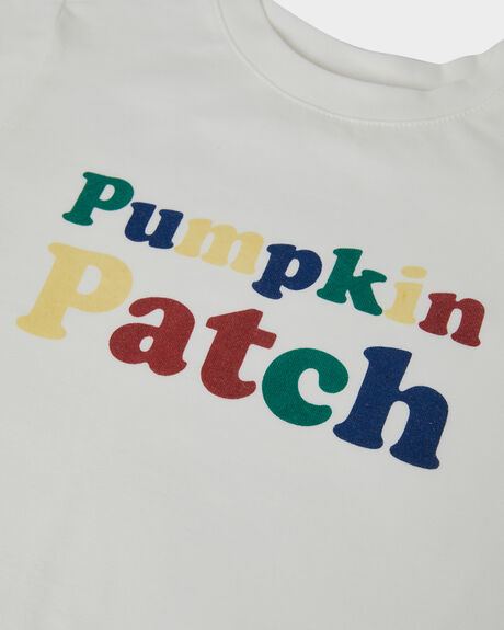 WHITE KIDS BOYS PUMPKIN PATCH T-SHIRTS + SINGLETS - P2222002WHT