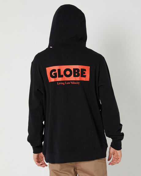 BLACK MENS CLOTHING GLOBE HOODIES - GB02243002BLK