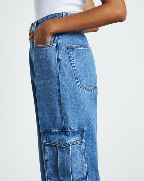 BLUE WOMENS CLOTHING INSIGHT JEANS - 52453300046