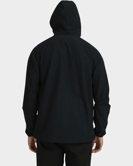 BLACK MENS CLOTHING RVCA JACKETS - UVYJK00108-BLK