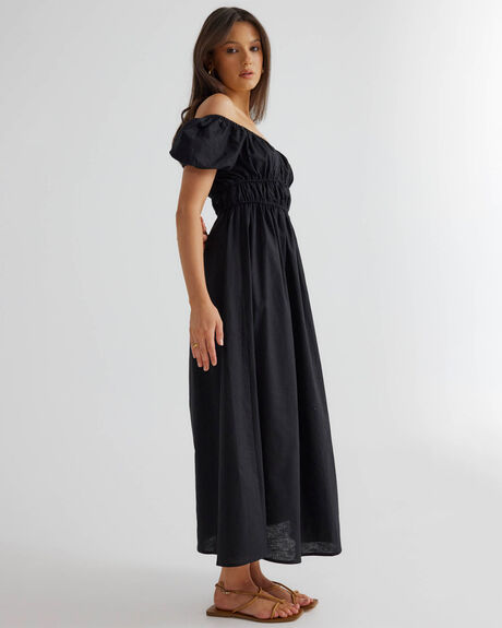 BLACK WOMENS CLOTHING SNDYS DRESSES - SFD801-BLK