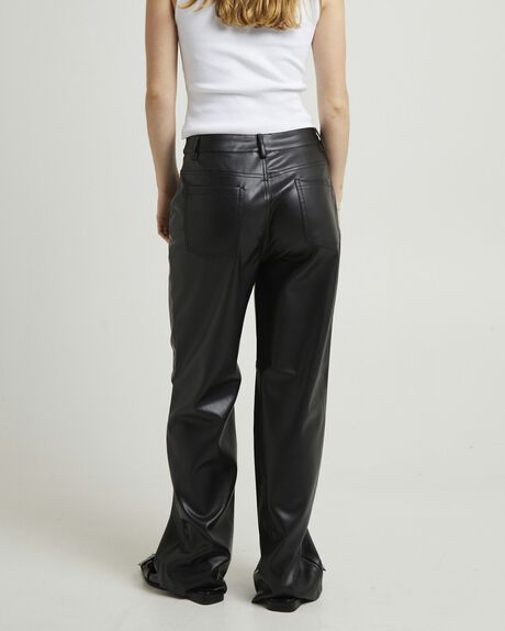 BLACK WOMENS CLOTHING ALICE IN THE EVE PANTS - ALWW24230-BLK-XXS