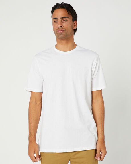 WHITE MENS CLOTHING VOLCOM BASIC TEES - A5032274WHT
