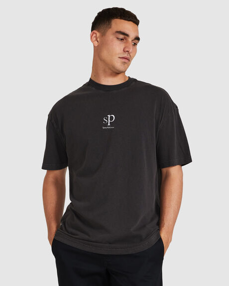 BLACK MENS CLOTHING SPENCER PROJECT GRAPHIC TEES - 23006200026
