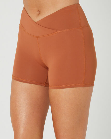 RUST WOMENS ACTIVEWEAR SWELL SHORTS - S8232529RUS