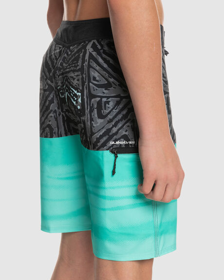 POOL GREEN KIDS BOYS QUIKSILVER BOARDSHORTS - EQBBS03645-GMJ8