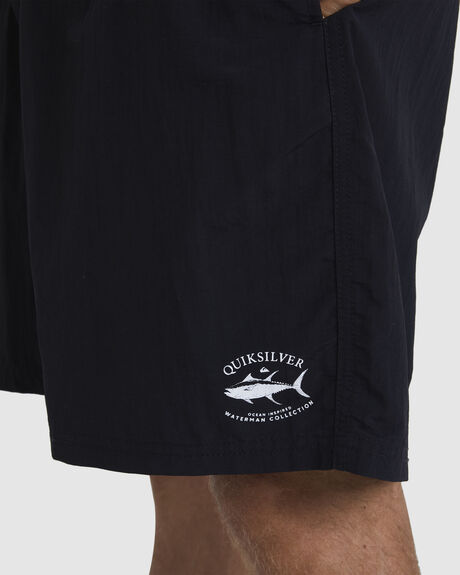 BLACK MENS CLOTHING QUIKSILVER SHORTS - UQMWS03009-KVJ0
