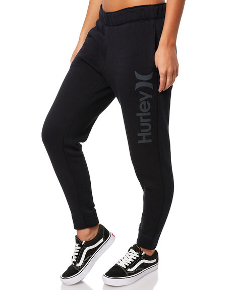 BLACK WOMENS CLOTHING HURLEY PANTS - AJ3566010