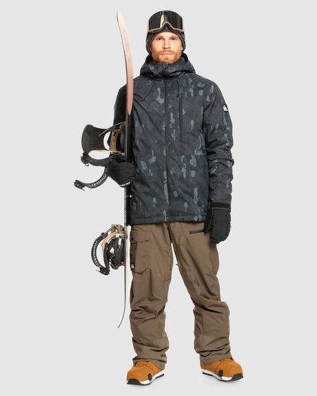 NATURE ZOOM DARK SHADOW SNOW MENS QUIKSILVER SNOW JACKET - EQYTJ03479-KRP3