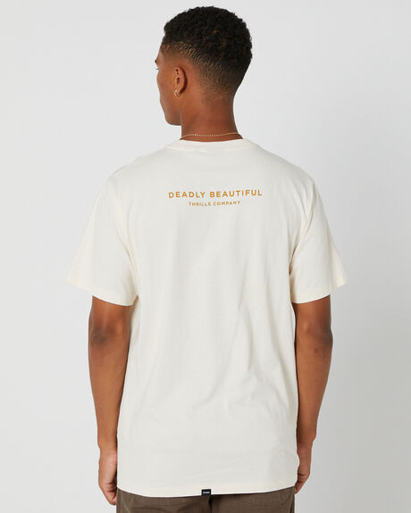 HERITAGE WHITE MENS CLOTHING THRILLS GRAPHIC TEES - TA23-135AHERIT