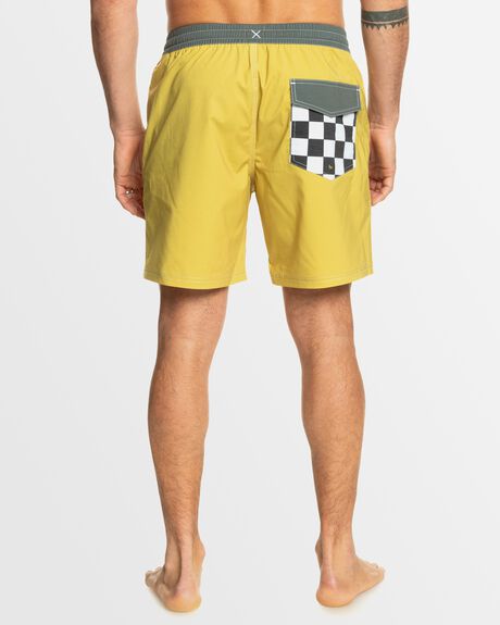 GOLDEN OLIVE MENS CLOTHING QUIKSILVER BOARDSHORTS - AQYJV03131-GKH0