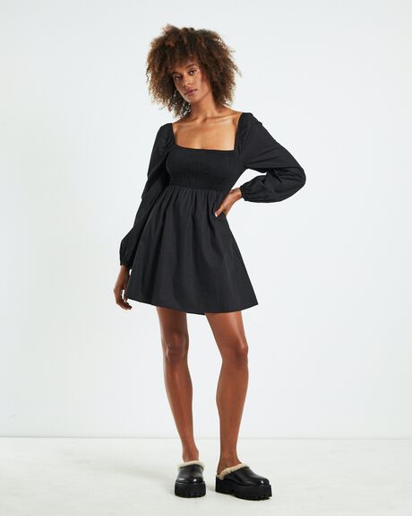 BLACK WOMENS CLOTHING SUBTITLED DRESSES - 52548300026