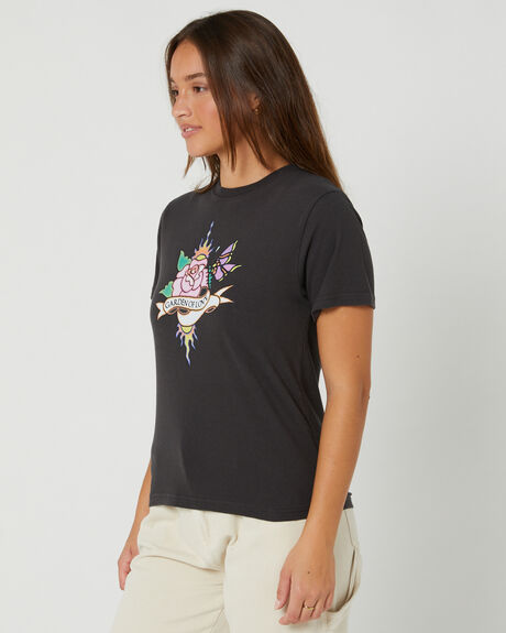 BLACK WOMENS CLOTHING MISFIT TEES - MT135002BLK