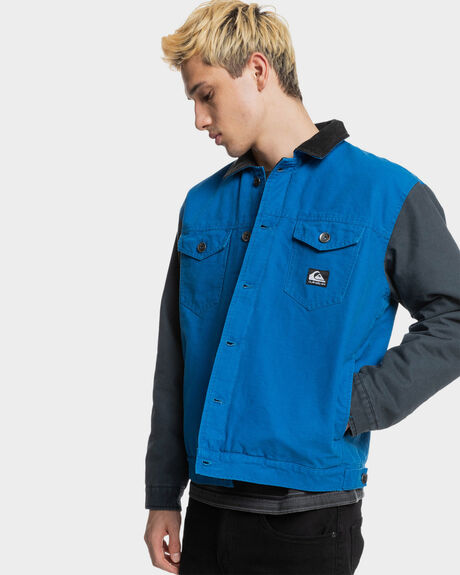 DARK DENIM MENS CLOTHING QUIKSILVER JACKETS - EQYJK03775-BRQ0