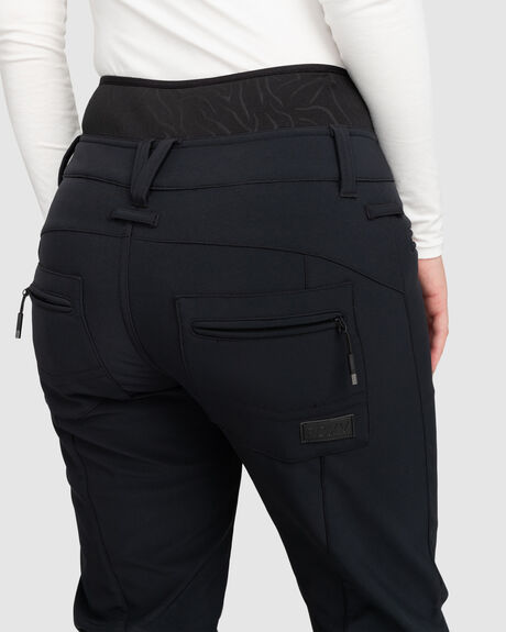 TRUE BLACK SNOW WOMENS ROXY SNOW PANTS - ERJTP03232-KVJ0
