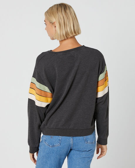 WASHED BLACK WOMENS CLOTHING RIP CURL JUMPERS - 02ZWFL8264
