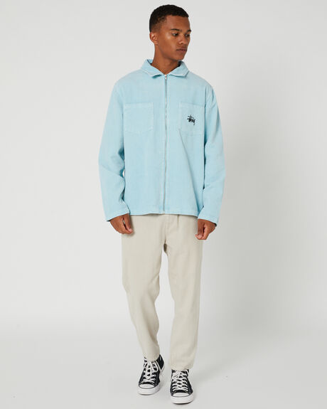 PIGMENT LIGHT BLUE MENS CLOTHING STUSSY JACKETS - ST015506BLUE