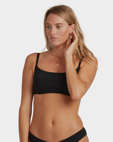 BLACK WOMENS SWIMWEAR BILLABONG BIKINI TOPS - UBJX300165-BLK